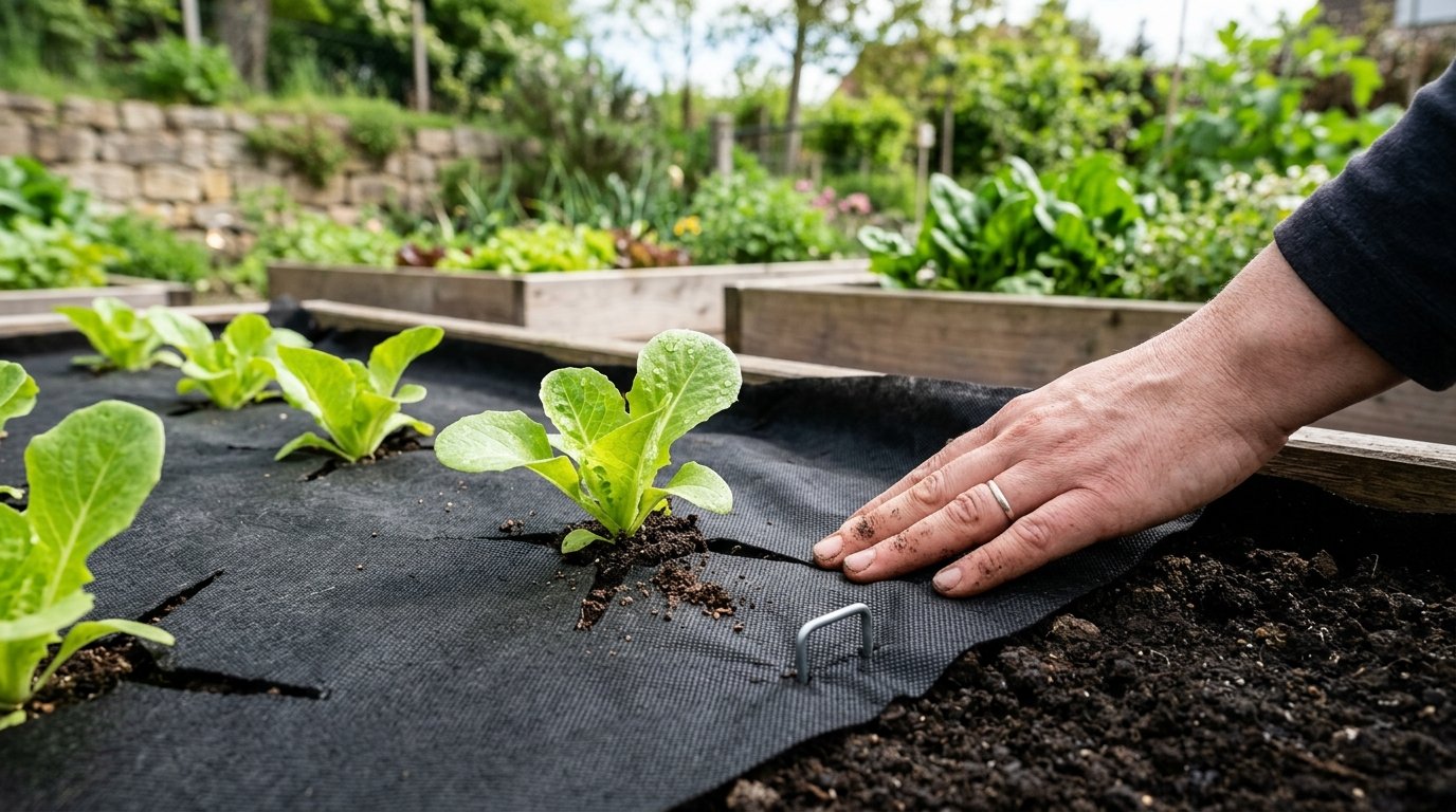 entdecken Sie den günstigen Gärtnertrick für 23 Euro, um zwei Jahre lang Unkraut automatisch zu vermeiden und Ihren Gemüsegarten mühelos zu pflegen