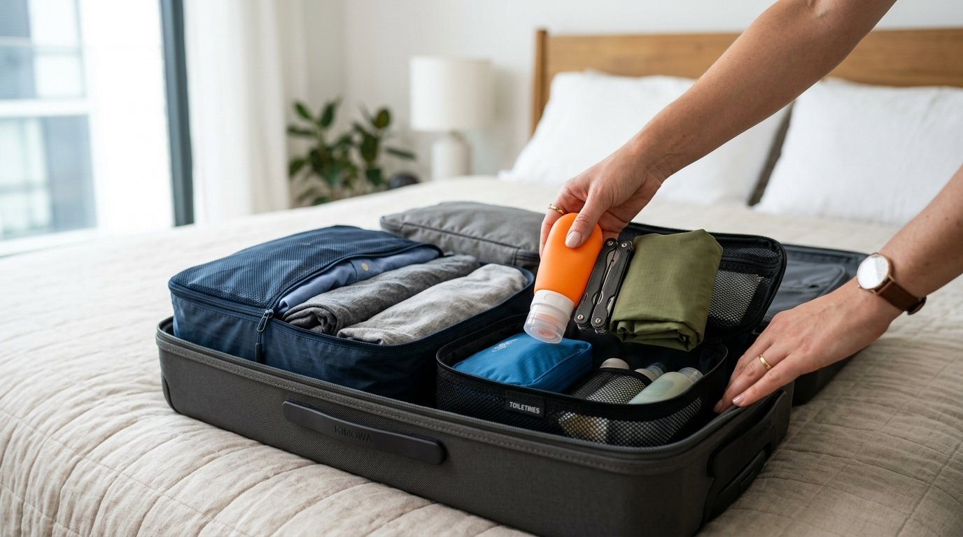 entdecken Sie die 3 praktischen Alltagsgegenstände, die auf Reisen unverzichtbar sind und häufige Probleme im Urlaub effektiv lösen