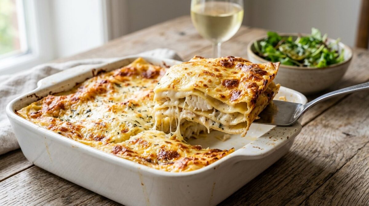 entdecken sie die perfekte fisch-lasagne mit knuspriger comté-käse-kruste für ein geschmackserlebnis, das klassische pasta-gerichte übertrifft