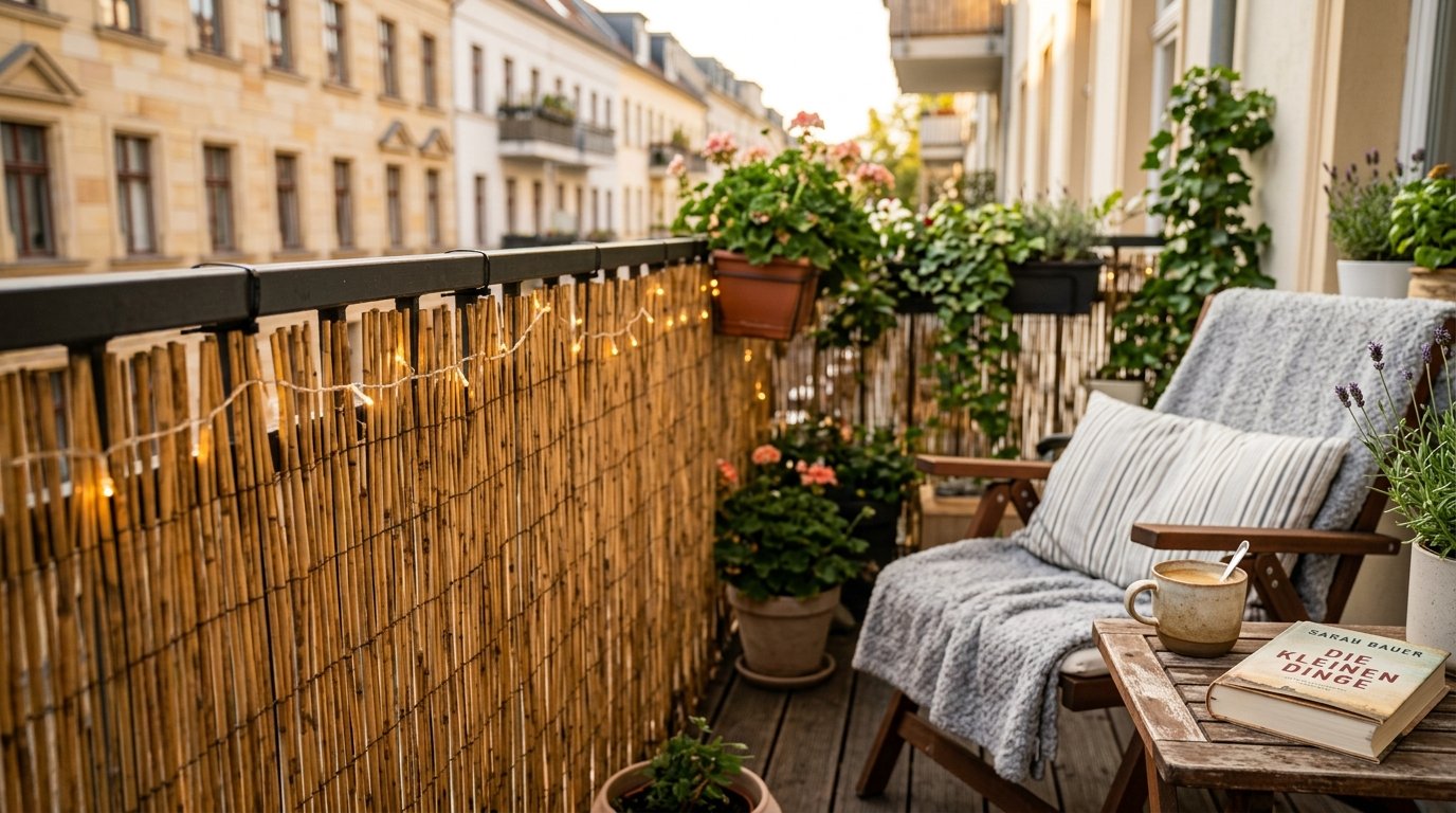 entdecken Sie das praktische Gartenzubehör von Lidl für 19,99 €, das neugierige Nachbarblicke blockiert und Ihren Balkon in eine private Wohlfühl-Oase verwandelt